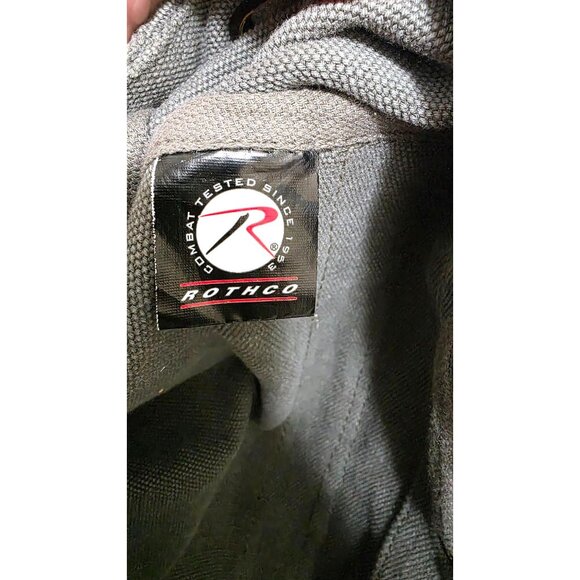 Rothco Canvas Hiking Backpack Leather Straps Adjustable Straps 18"x14" - Picture 7 of 8